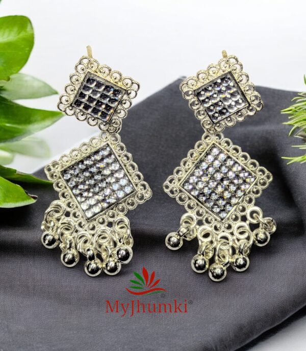 Oxidised Jhumka Earring For Women